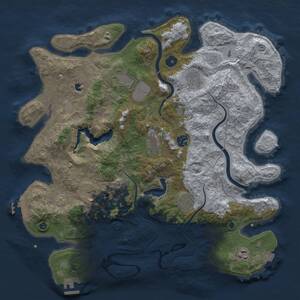 Thumbnail Rust Map: Procedural Map, Size: 4000, Seed: 1888849504, 14 Monuments