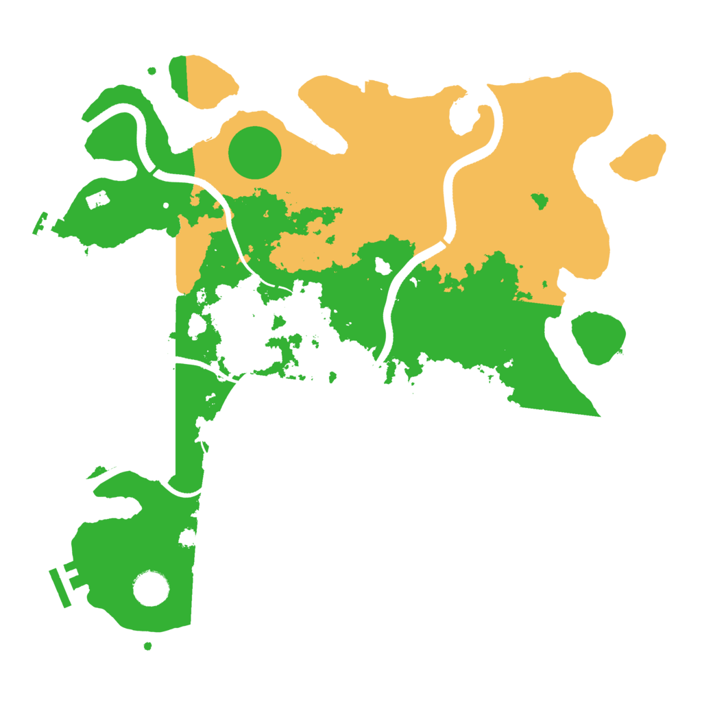 Biome Rust Map: Procedural Map, Size: 3500, Seed: 209091999