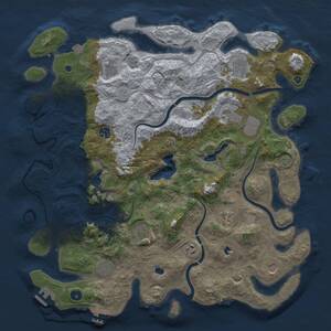 Thumbnail Rust Map: Procedural Map, Size: 4510, Seed: 1586544950, 16 Monuments