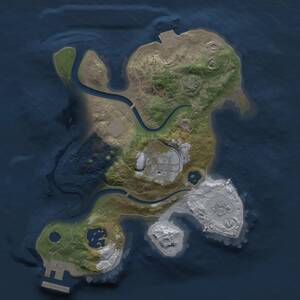 Thumbnail Rust Map: Procedural Map, Size: 2200, Seed: 14838, 6 Monuments