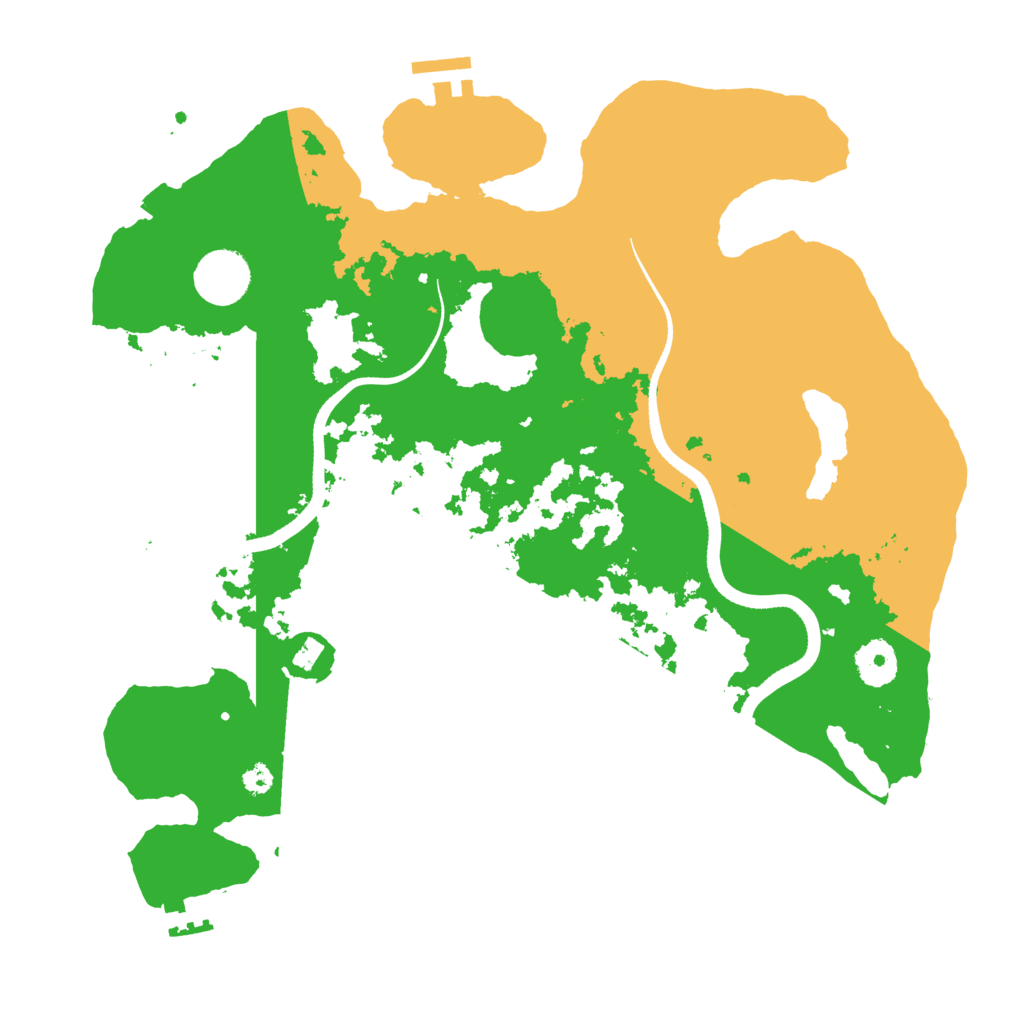 Biome Rust Map: Procedural Map, Size: 3500, Seed: 630116102