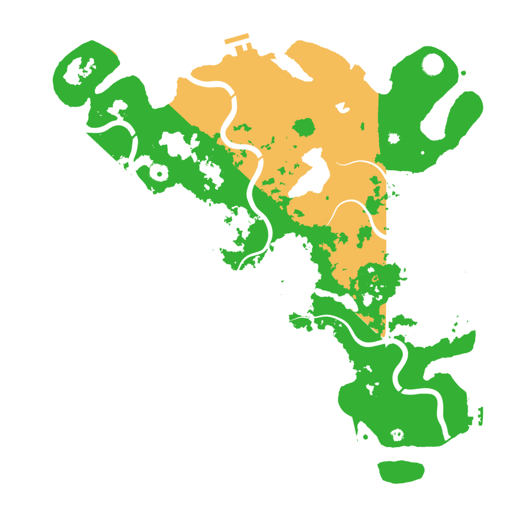 Biome Rust Map: Procedural Map, Size: 4200, Seed: 5465465