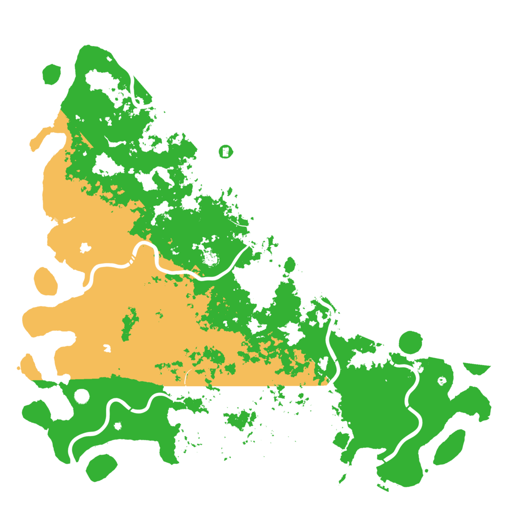 Biome Rust Map: Procedural Map, Size: 6000, Seed: 149317007