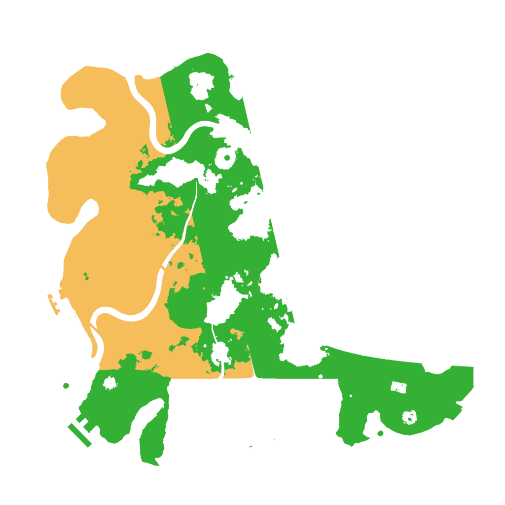 Biome Rust Map: Procedural Map, Size: 3500, Seed: 18222