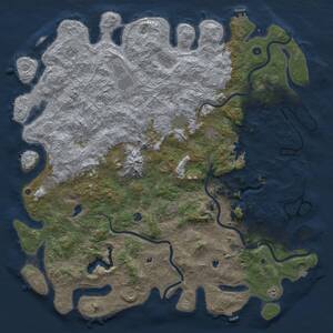 Thumbnail Rust Map: Procedural Map, Size: 6000, Seed: 10231998, 17 Monuments
