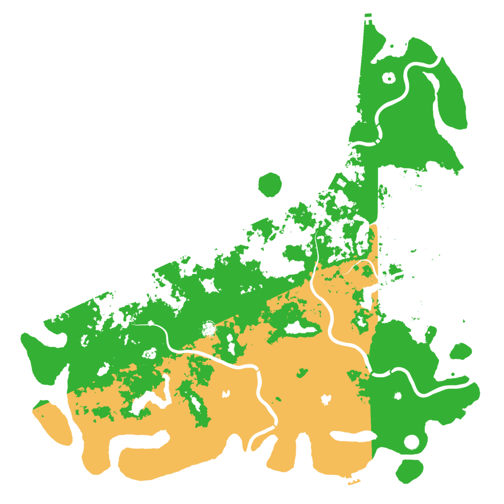 Biome Rust Map: Procedural Map, Size: 6000, Seed: 10231998