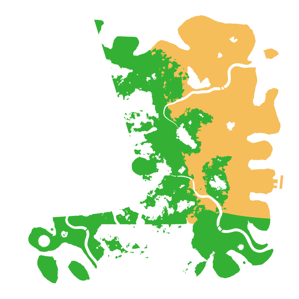 Biome Rust Map: Procedural Map, Size: 4500, Seed: 1529151997