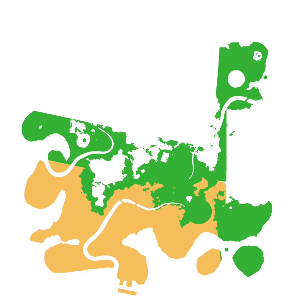 Biome Rust Map: Procedural Map, Size: 3250, Seed: 242469881