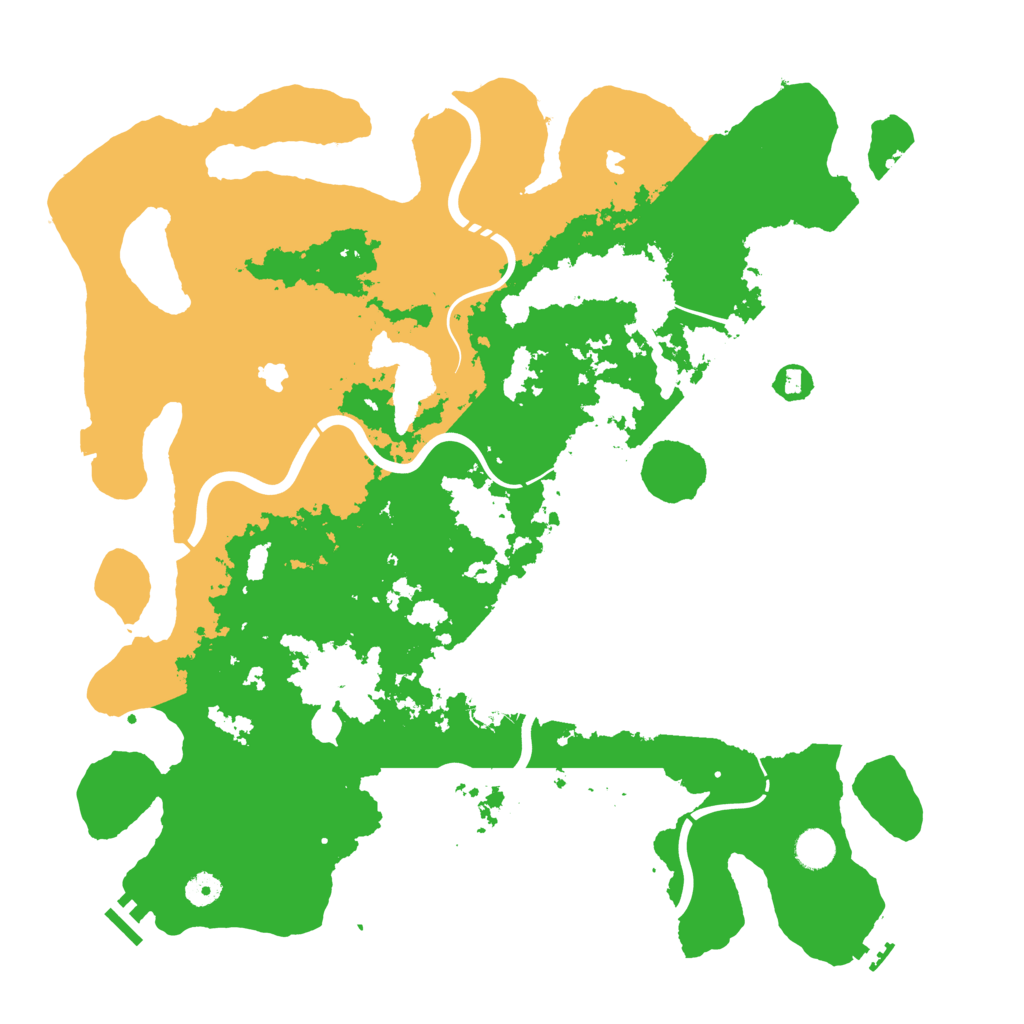 Biome Rust Map: Procedural Map, Size: 4500, Seed: 409775852