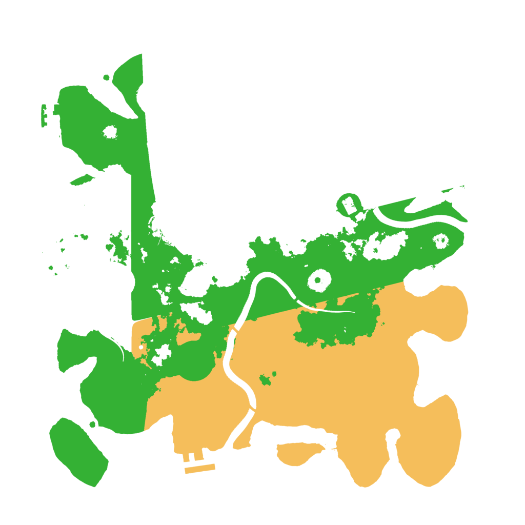 Biome Rust Map: Procedural Map, Size: 3500, Seed: 2095259400