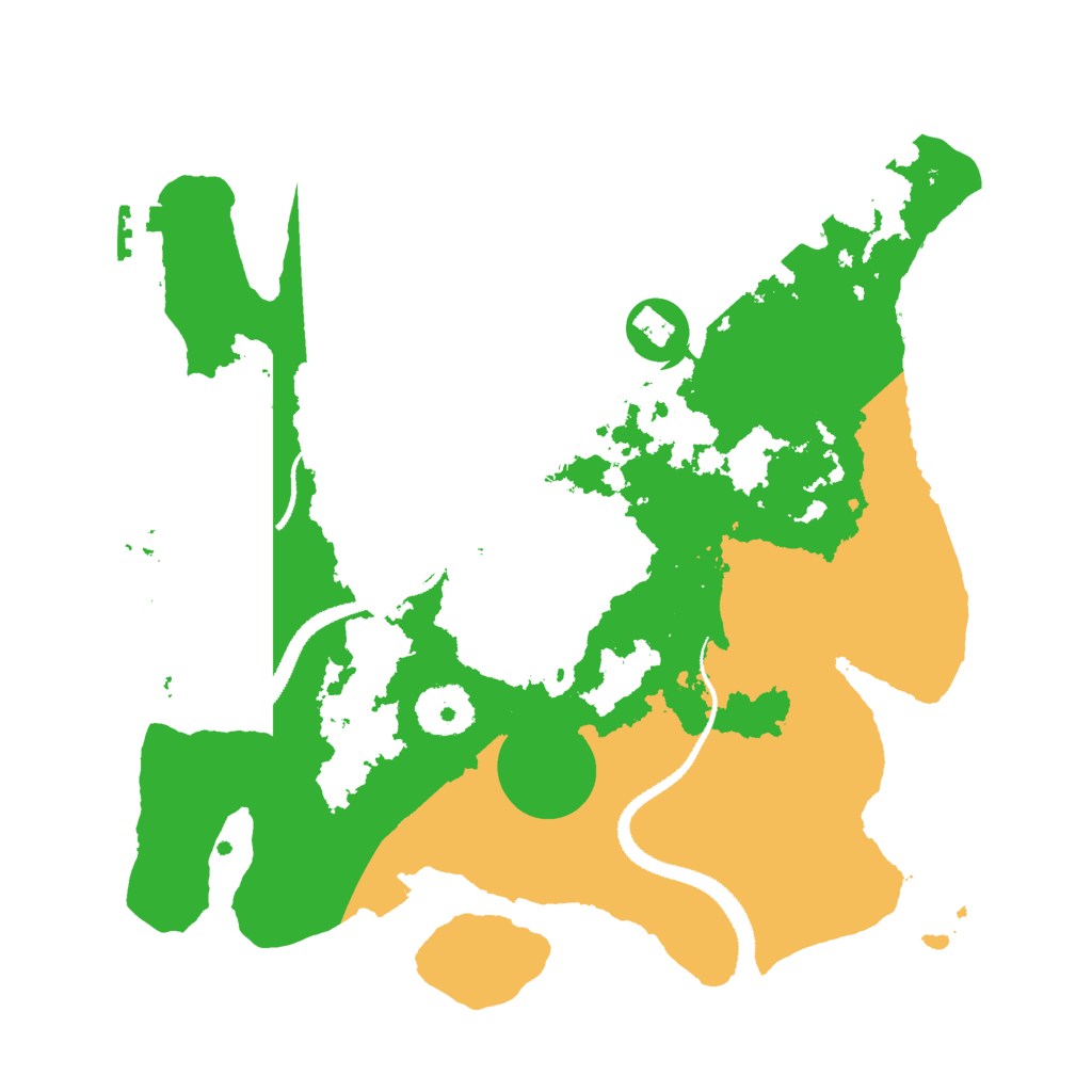 Biome Rust Map: Procedural Map, Size: 3000, Seed: 19021