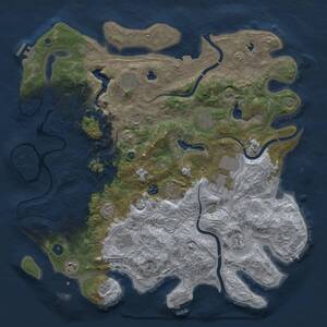 Thumbnail Rust Map: Procedural Map, Size: 4500, Seed: 746251349, 16 Monuments
