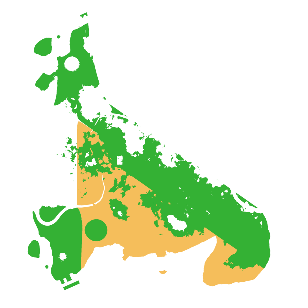 Biome Rust Map: Procedural Map, Size: 3700, Seed: 231551
