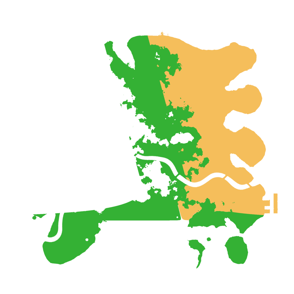 Biome Rust Map: Procedural Map, Size: 3000, Seed: 396279920