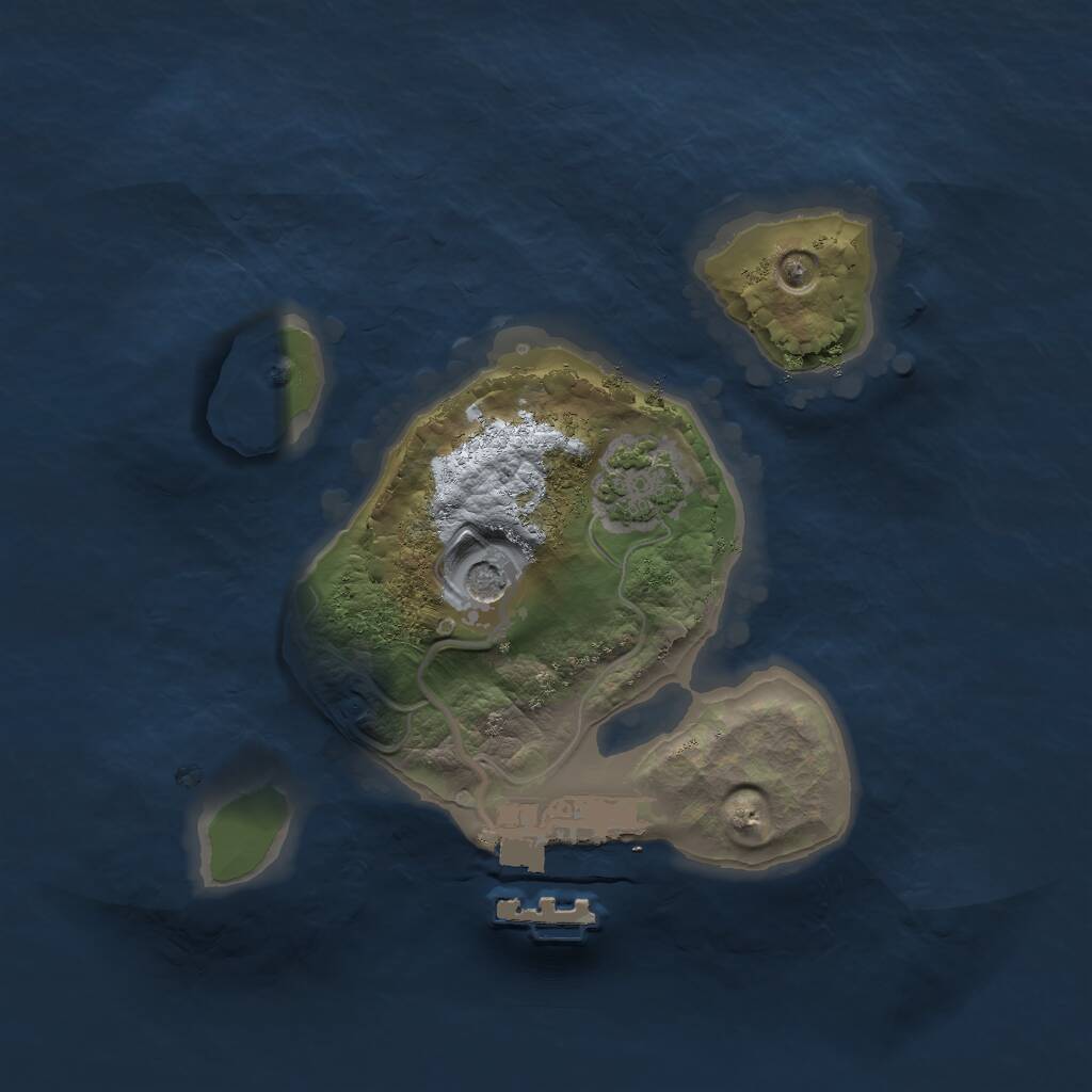 Rust Map: Procedural Map, Size: 1700, Seed: 909, 4 Monuments