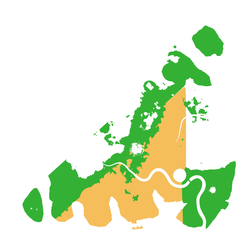 Biome Rust Map: Procedural Map, Size: 3500, Seed: 853682