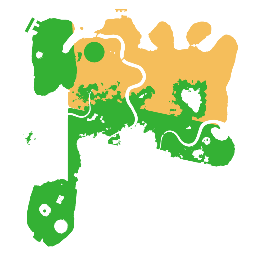 Biome Rust Map: Procedural Map, Size: 3500, Seed: 11123442