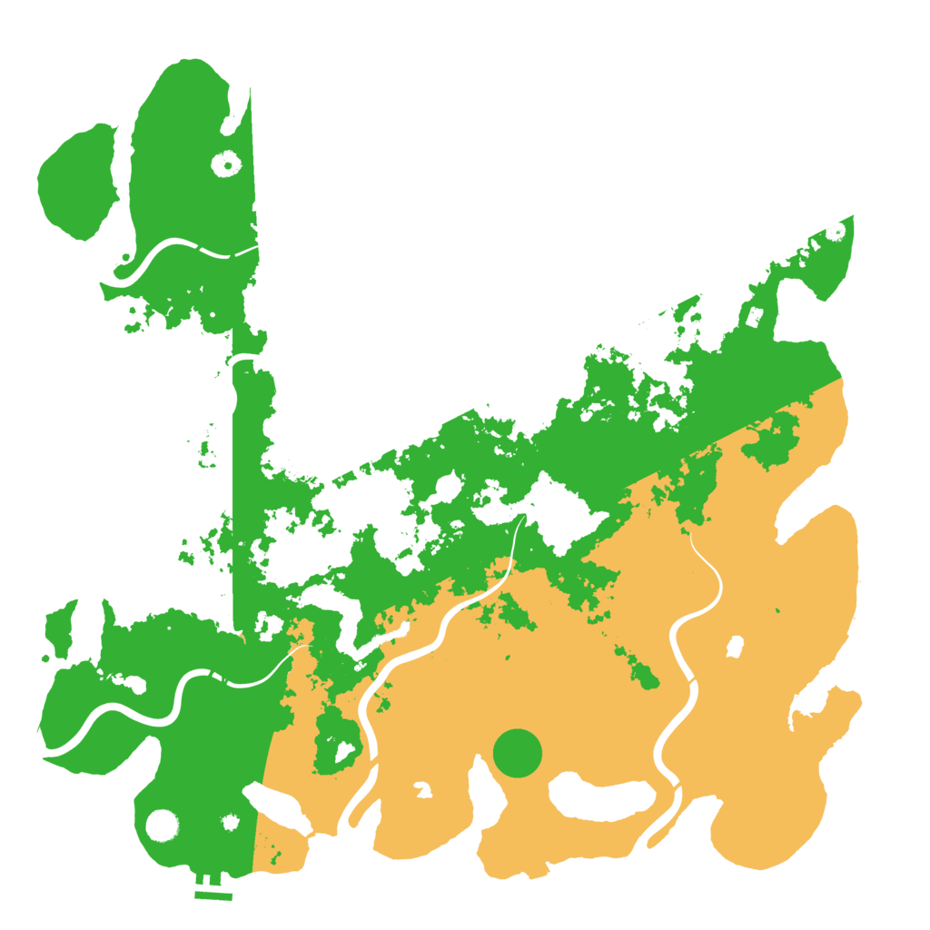 Biome Rust Map: Procedural Map, Size: 5000, Seed: 2004