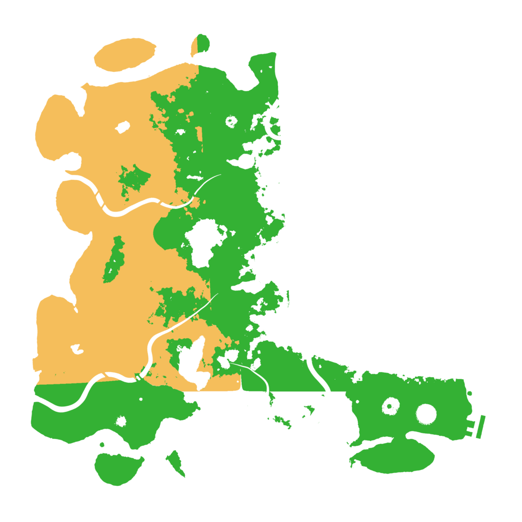 Biome Rust Map: Procedural Map, Size: 4500, Seed: 1143958610