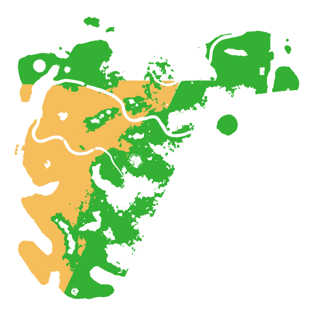 Biome Rust Map: Procedural Map, Size: 4500, Seed: 158132