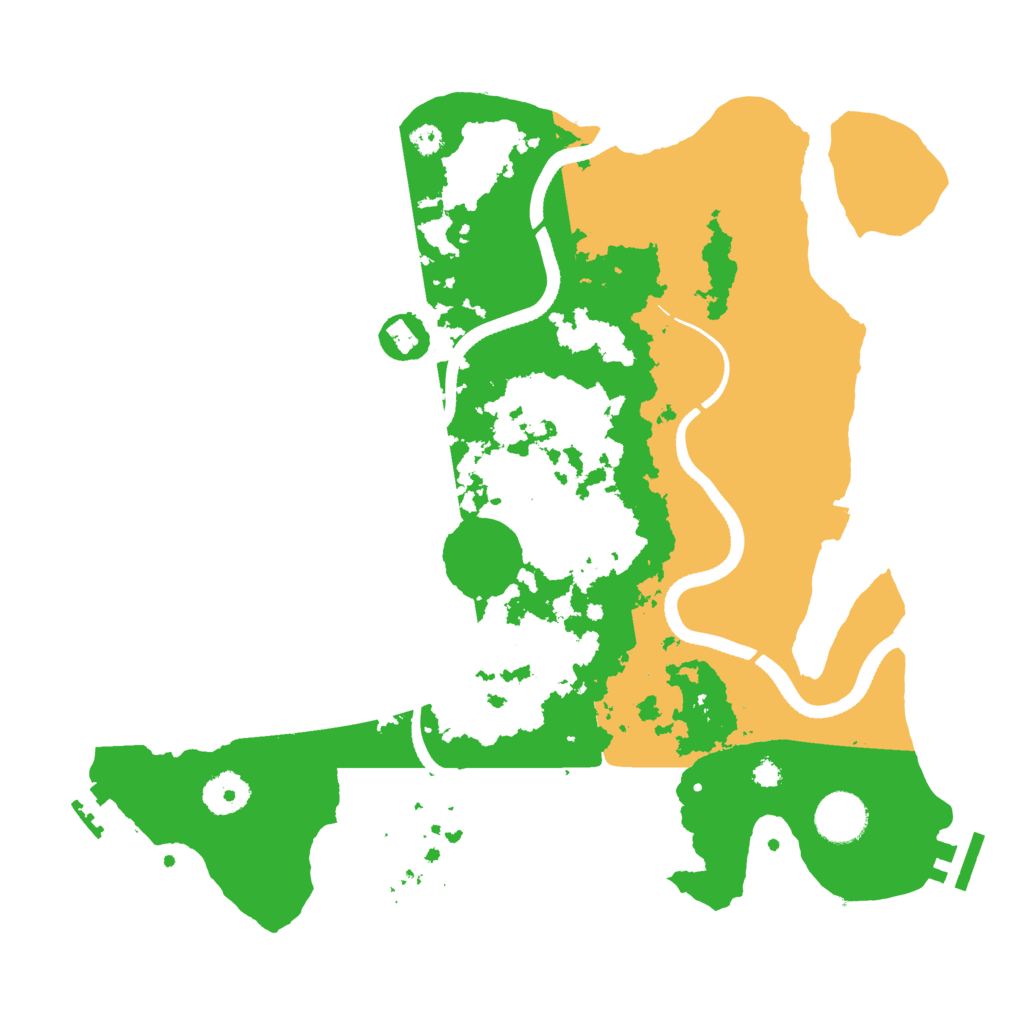 Biome Rust Map: Procedural Map, Size: 3500, Seed: 15342