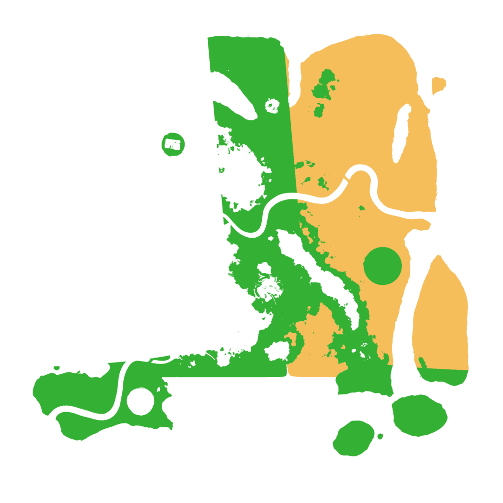 Biome Rust Map: Procedural Map, Size: 3500, Seed: 711532697