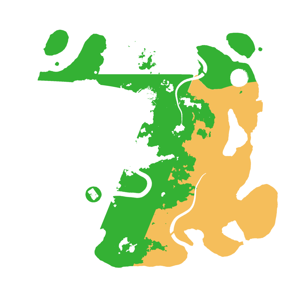 Biome Rust Map: Procedural Map, Size: 3000, Seed: 2025101115