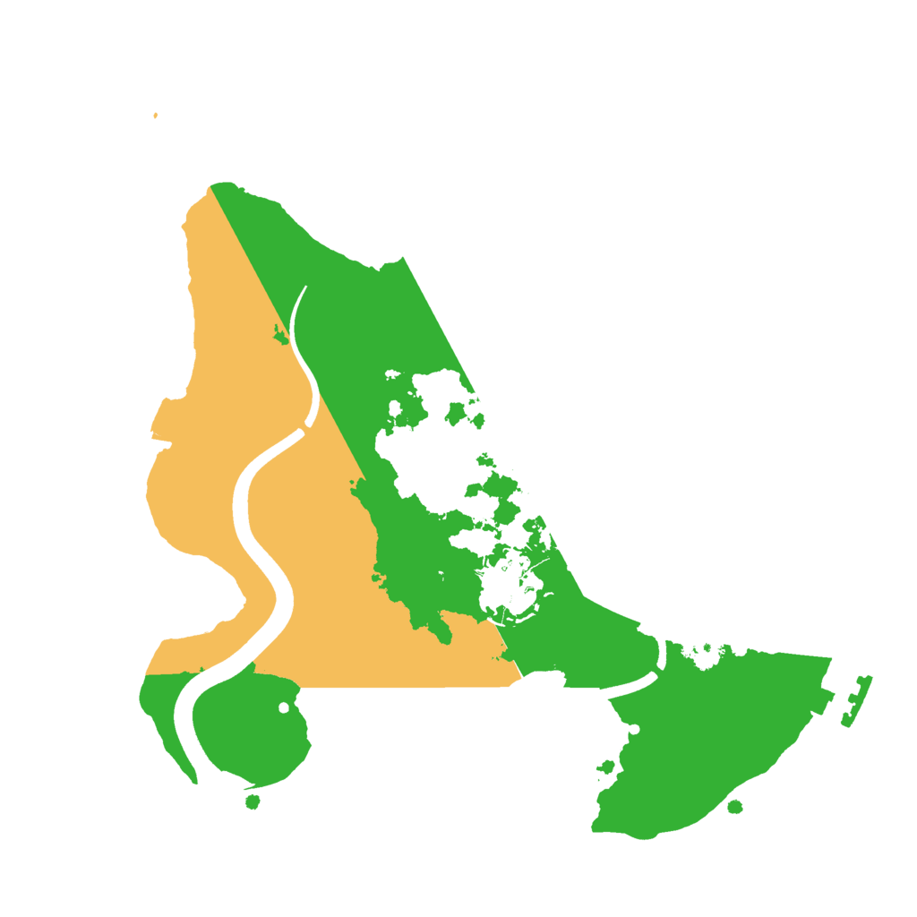 Biome Rust Map: Procedural Map, Size: 2500, Seed: 8213791