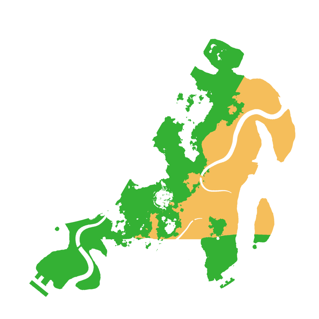 Biome Rust Map: Procedural Map, Size: 3000, Seed: 1098952153