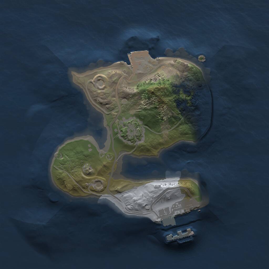 Rust Map: Procedural Map, Size: 1500, Seed: 69420123, 3 Monuments