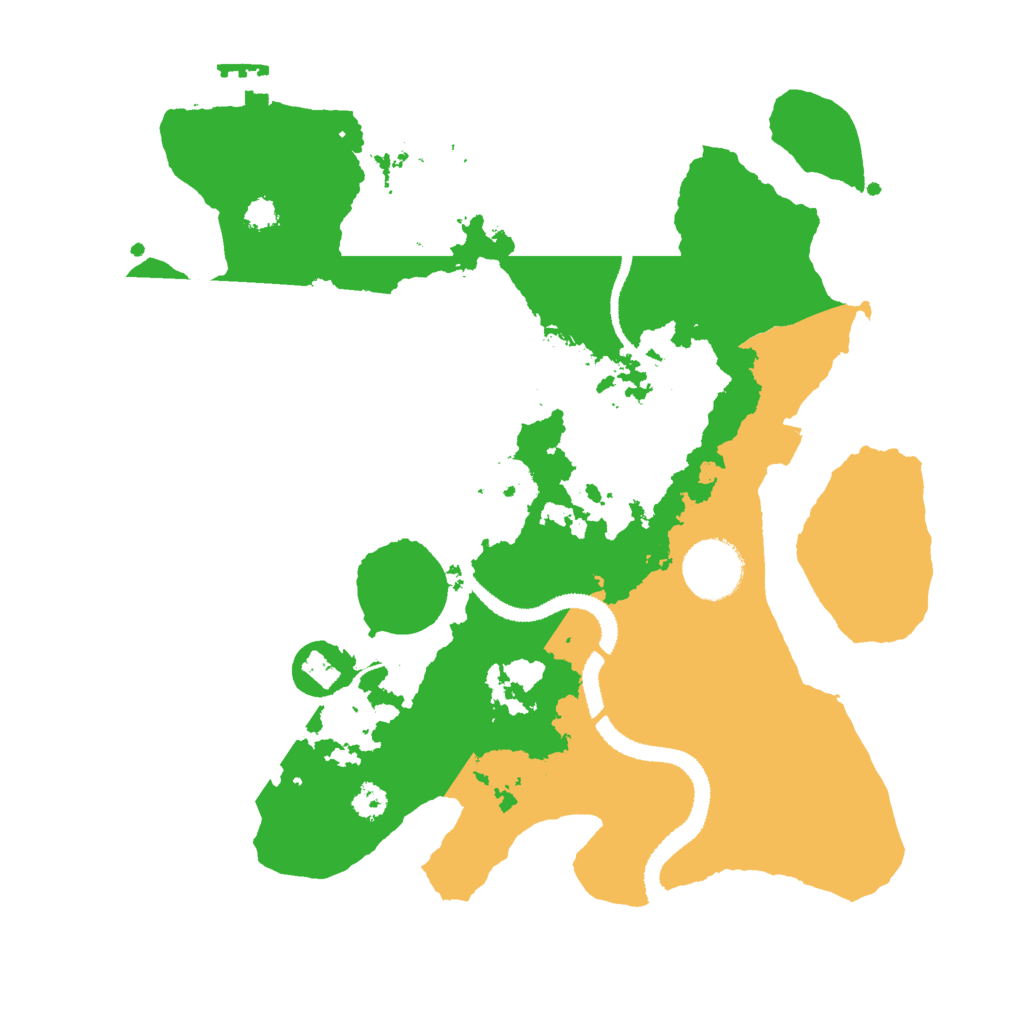Biome Rust Map: Procedural Map, Size: 3000, Seed: 421313