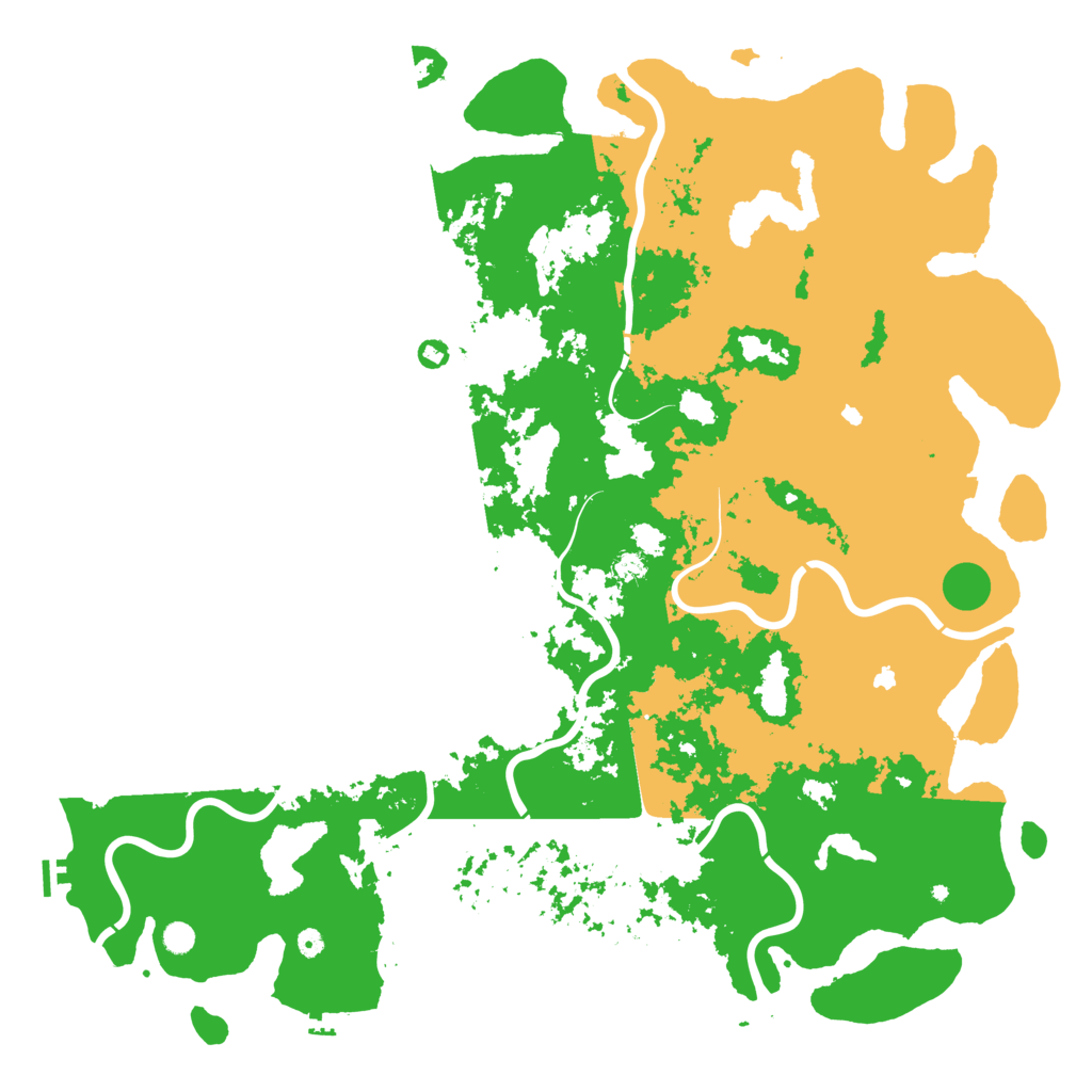 Biome Rust Map: Procedural Map, Size: 6000, Seed: 698406591