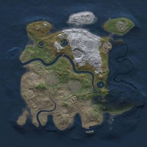 Thumbnail Rust Map: Procedural Map, Size: 3000, Seed: 987455, 11 Monuments