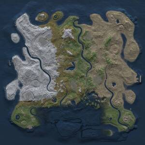 Thumbnail Rust Map: Procedural Map, Size: 4500, Seed: 692753677, 16 Monuments