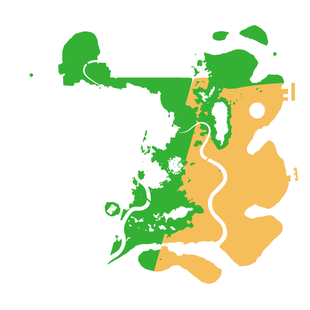 Biome Rust Map: Procedural Map, Size: 3500, Seed: 636152952