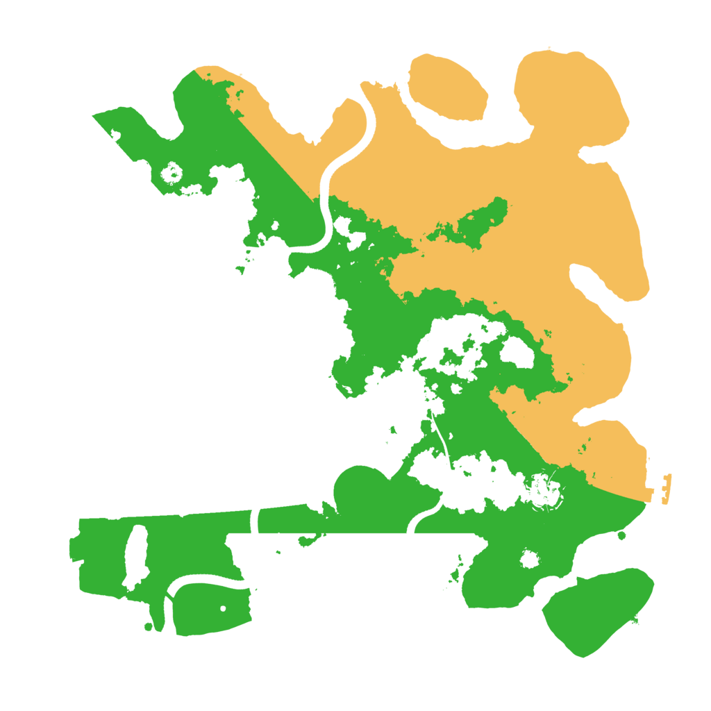 Biome Rust Map: Procedural Map, Size: 3500, Seed: 1891475641
