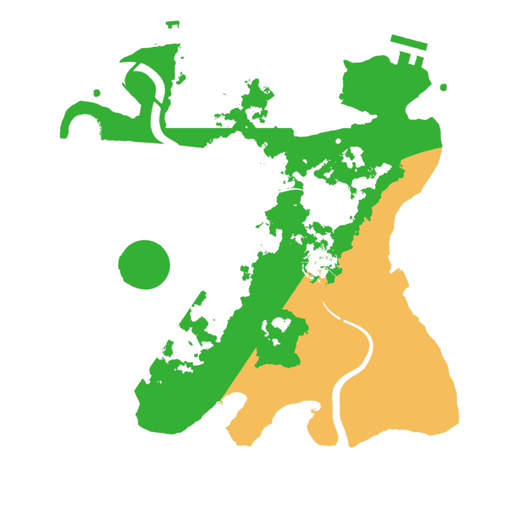 Biome Rust Map: Procedural Map, Size: 2800, Seed: 421313