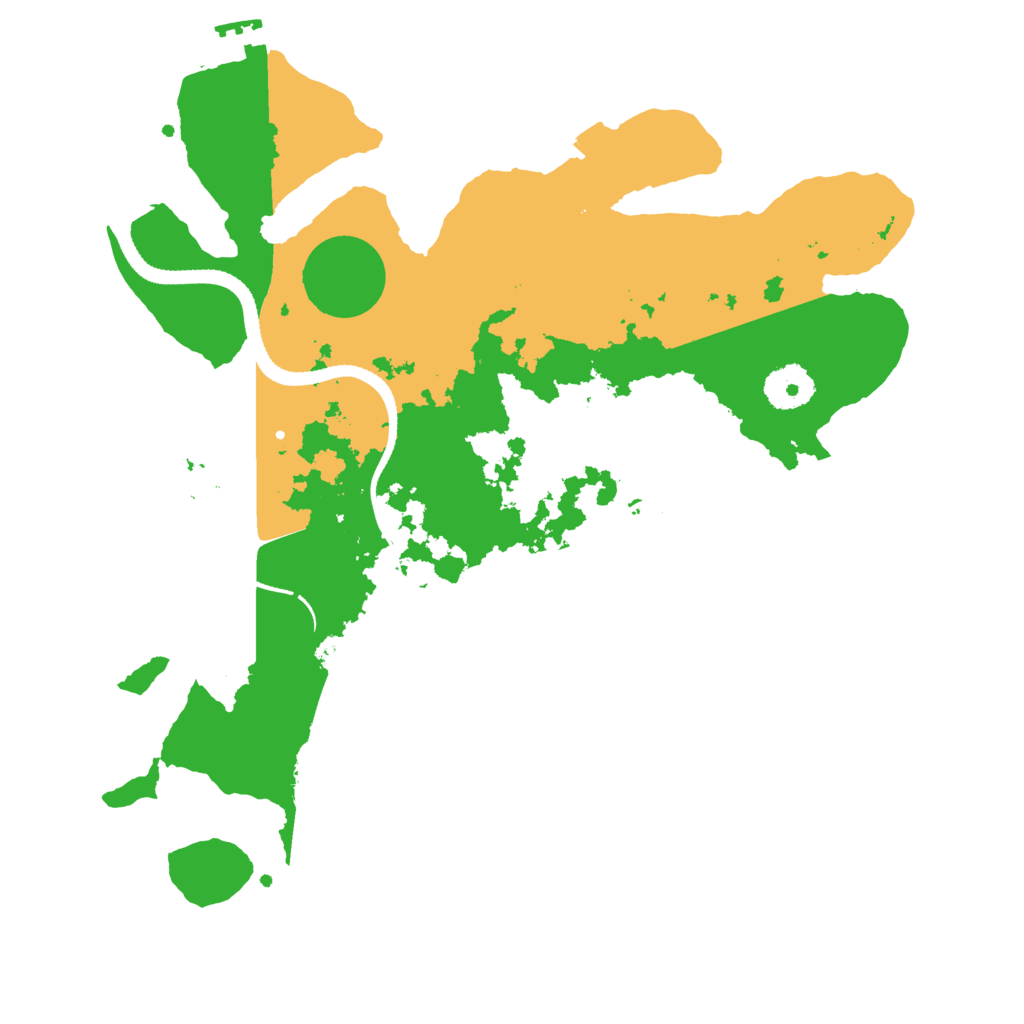 Biome Rust Map: Procedural Map, Size: 3300, Seed: 784391395