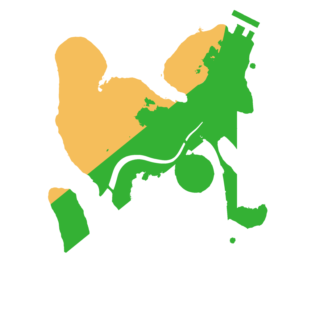 Biome Rust Map: Procedural Map, Size: 2200, Seed: 47411321