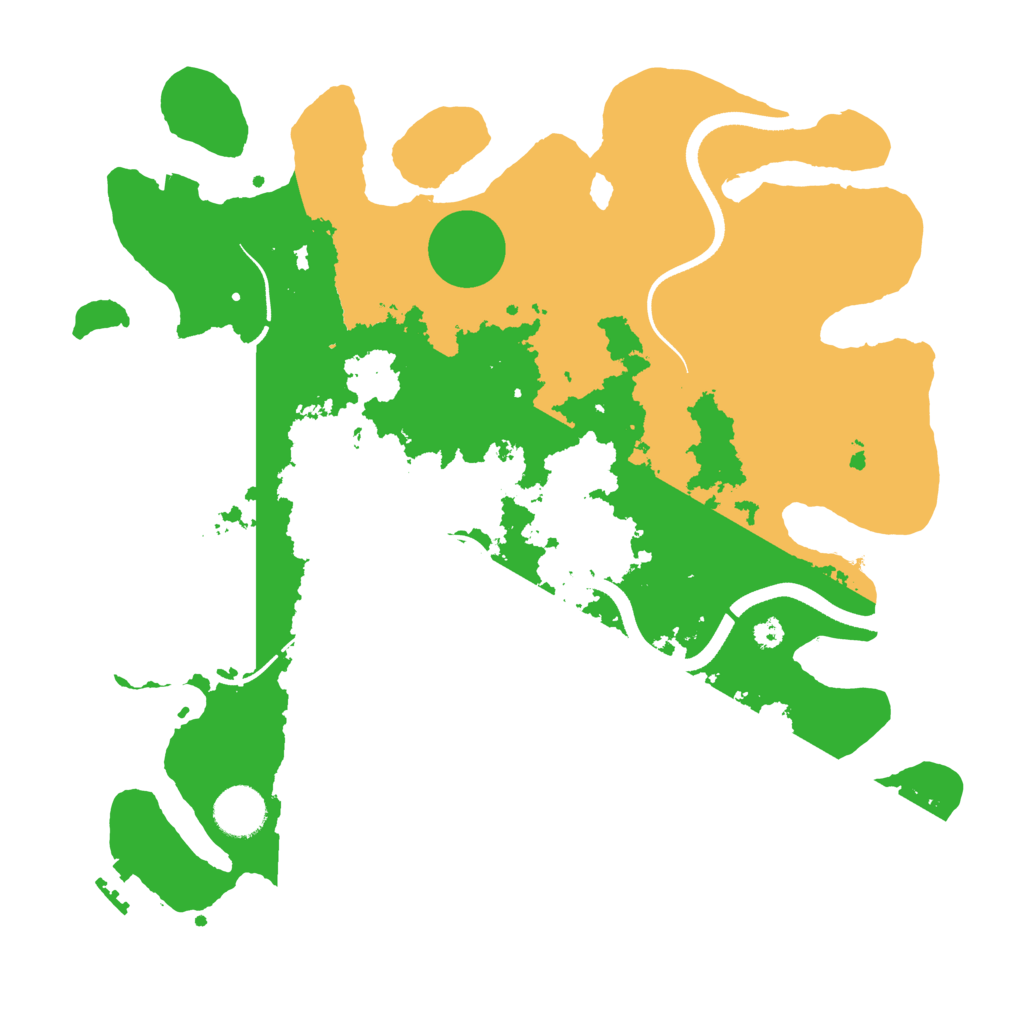 Biome Rust Map: Procedural Map, Size: 3500, Seed: 13908