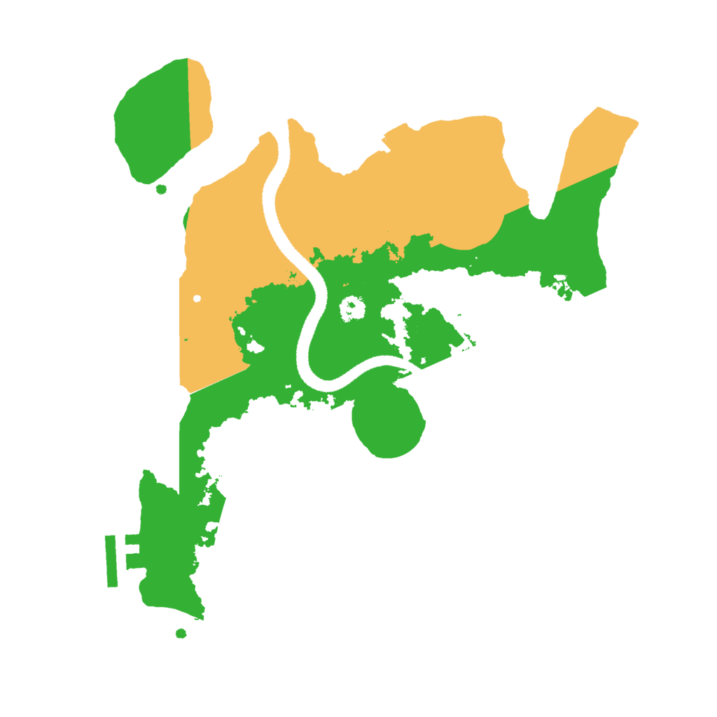 Biome Rust Map: Procedural Map, Size: 2800, Seed: 244370750