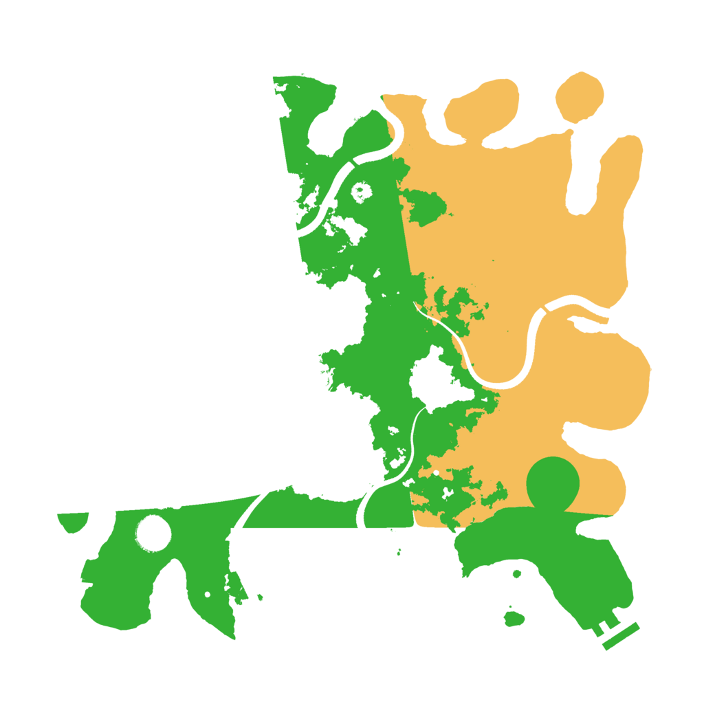 Biome Rust Map: Procedural Map, Size: 3500, Seed: 217520417