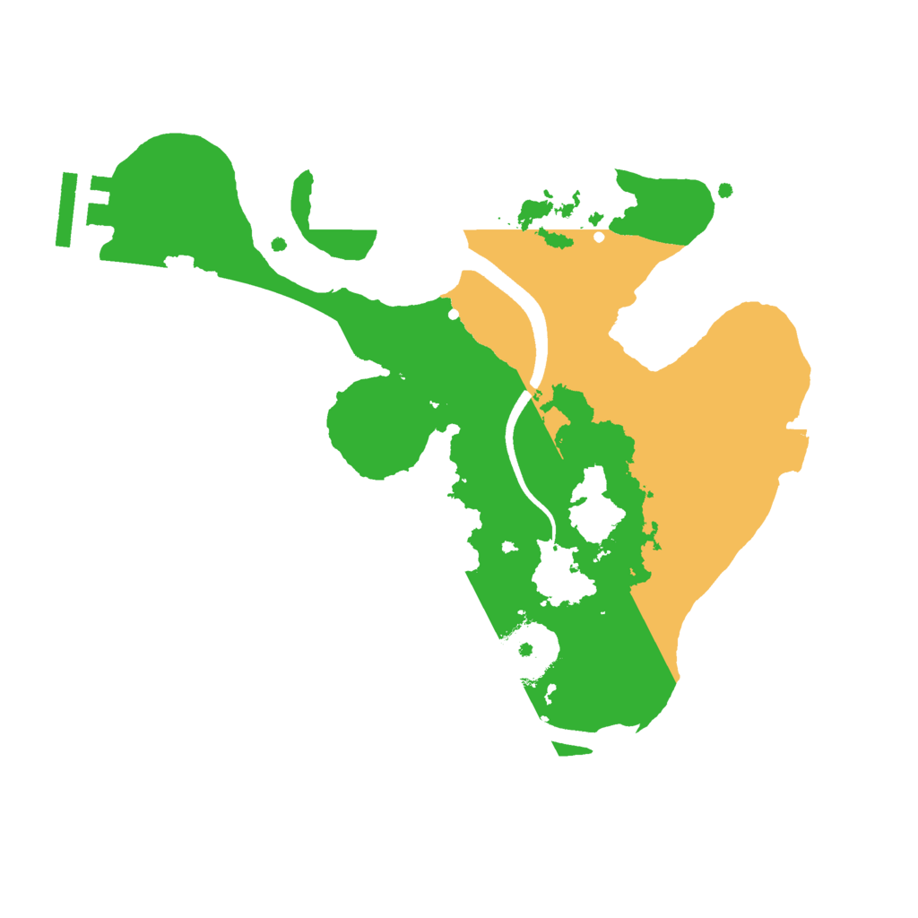 Biome Rust Map: Procedural Map, Size: 2500, Seed: 1404371387