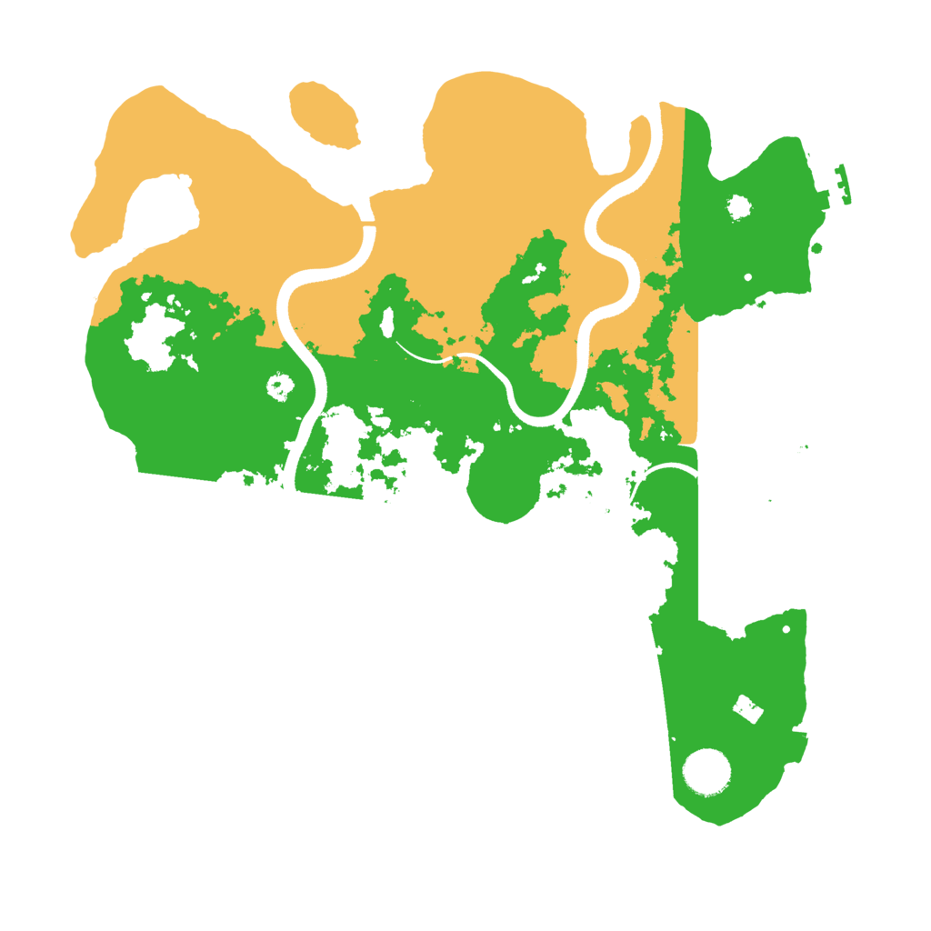 Biome Rust Map: Procedural Map, Size: 3496, Seed: 584290809