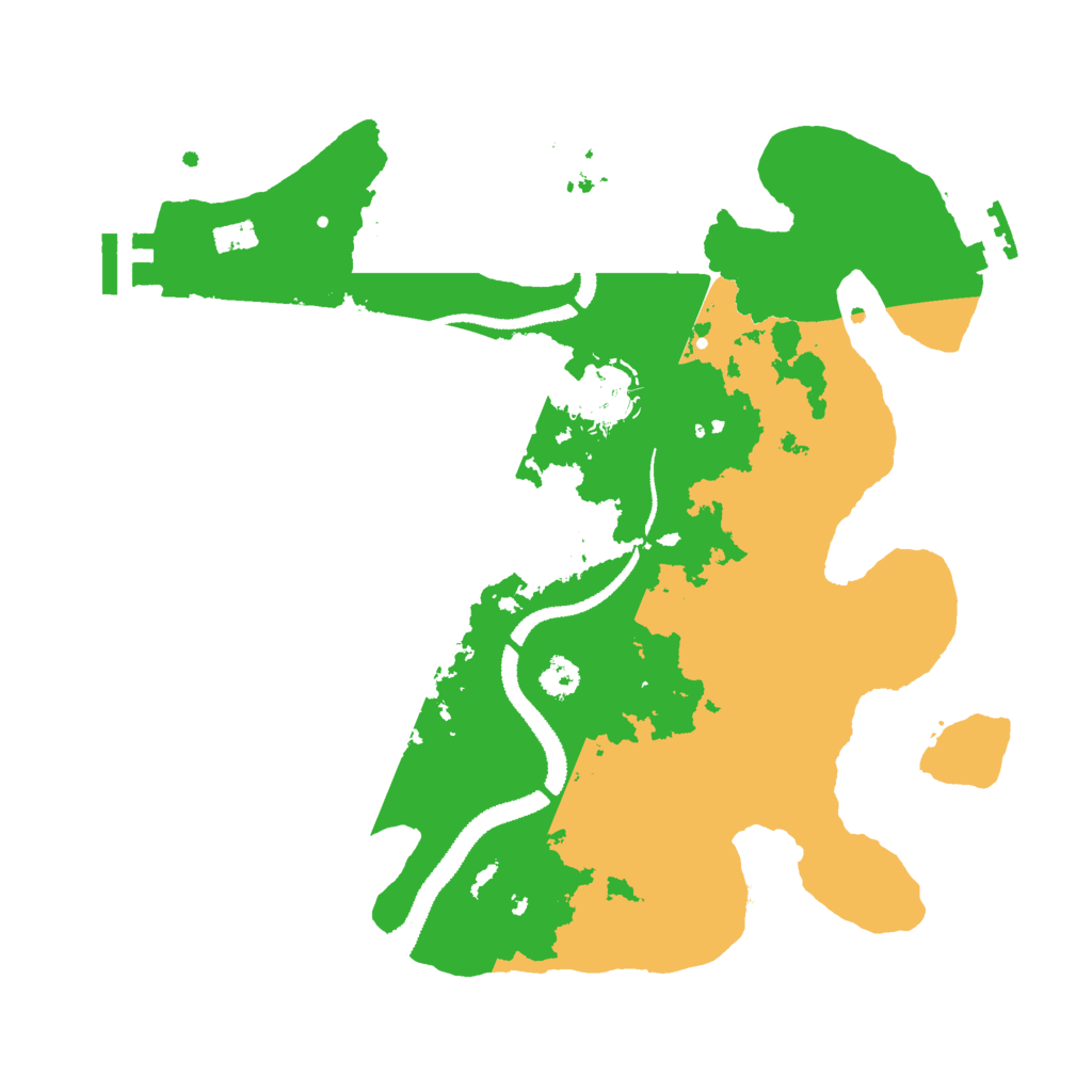 Biome Rust Map: Procedural Map, Size: 2800, Seed: 2025101115