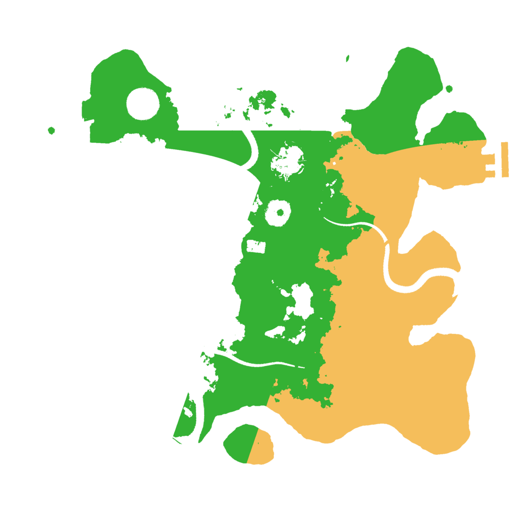 Biome Rust Map: Procedural Map, Size: 3000, Seed: 16650