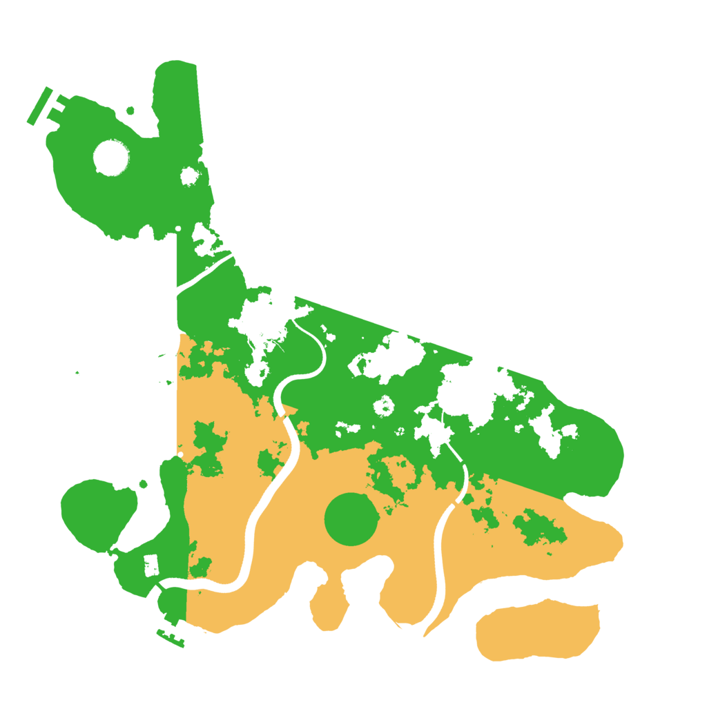 Biome Rust Map: Procedural Map, Size: 3500, Seed: 55324