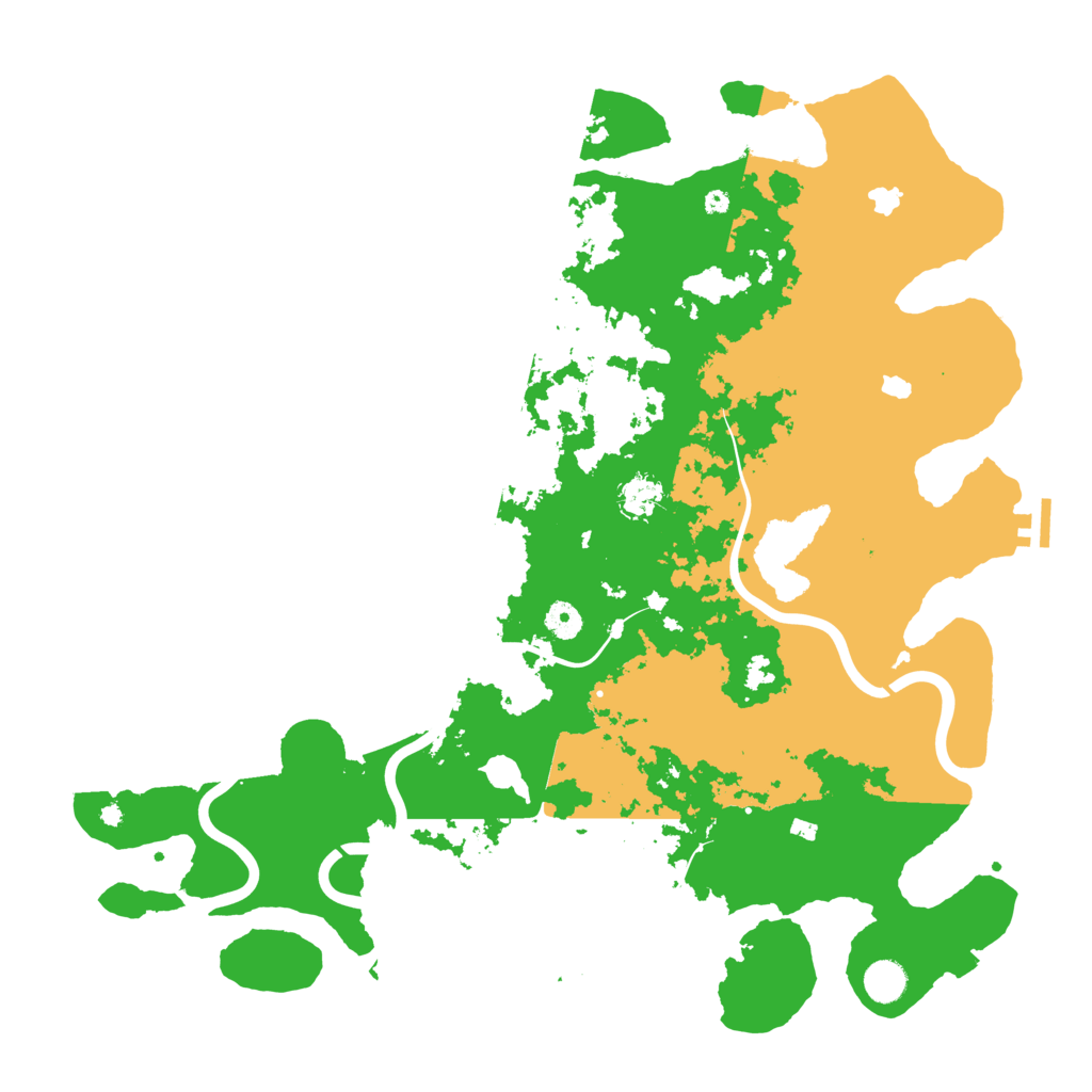 Biome Rust Map: Procedural Map, Size: 4500, Seed: 691398466