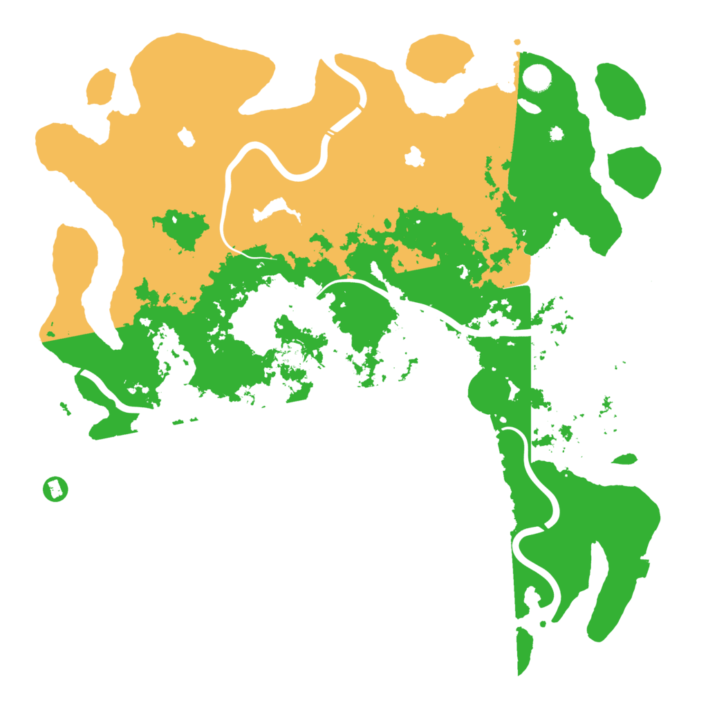 Biome Rust Map: Procedural Map, Size: 4500, Seed: 575164653