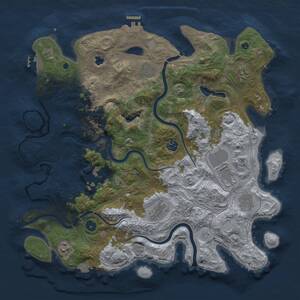 Thumbnail Rust Map: Procedural Map, Size: 4250, Seed: 202184474, 15 Monuments